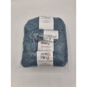 4 Skeins Annie's Kit Clubs Premier Anti Pilling Worsted Acrylic Lagoon Yarn